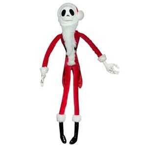 Disney Nightmare Before Xmas Jack Skellington Sandy Claws Plush 28"